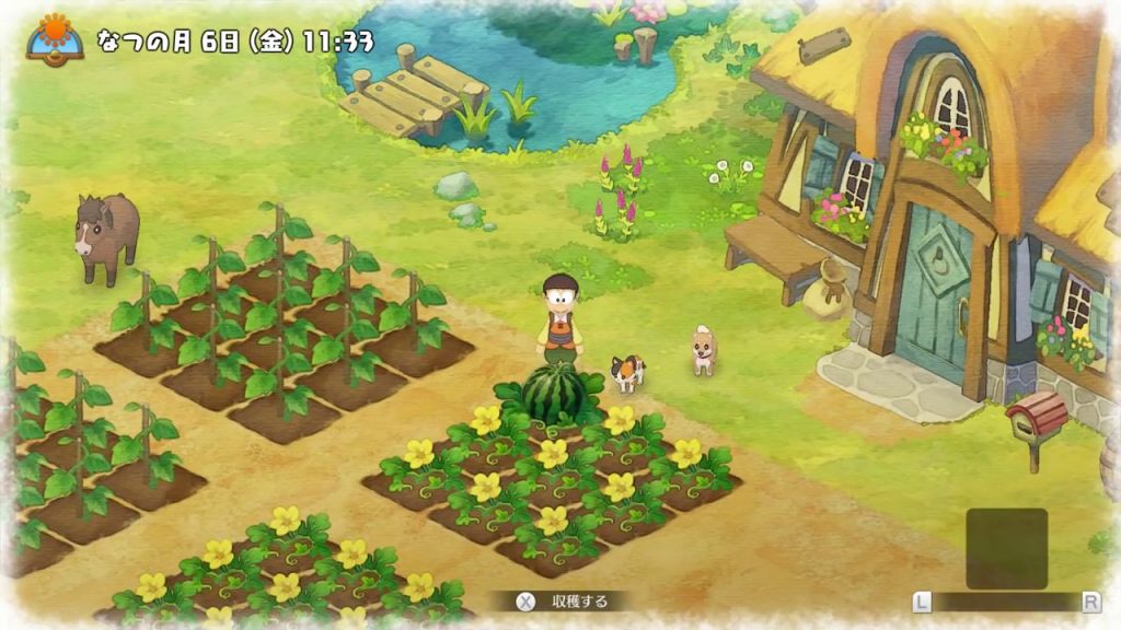 โดราเอมอนก็ไม่น้อยหน้า! ส่งโนบิตะมาปลูกผักกับเกม Doraemon: Nobita no Bokujou Monogatari 1