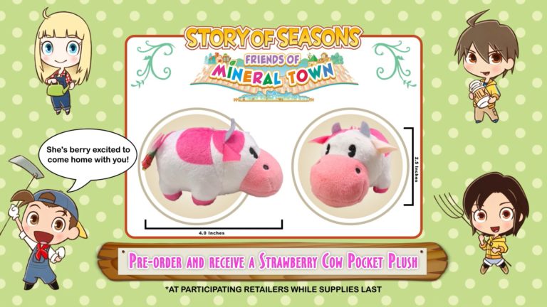 Story of Seasons: Friends of Mineral Town เจอกันที่อเมริกา Summer นี้! พร้อมตุ๊กตาแถมสำหรับคนสั่งซื้อล่วงหน้า