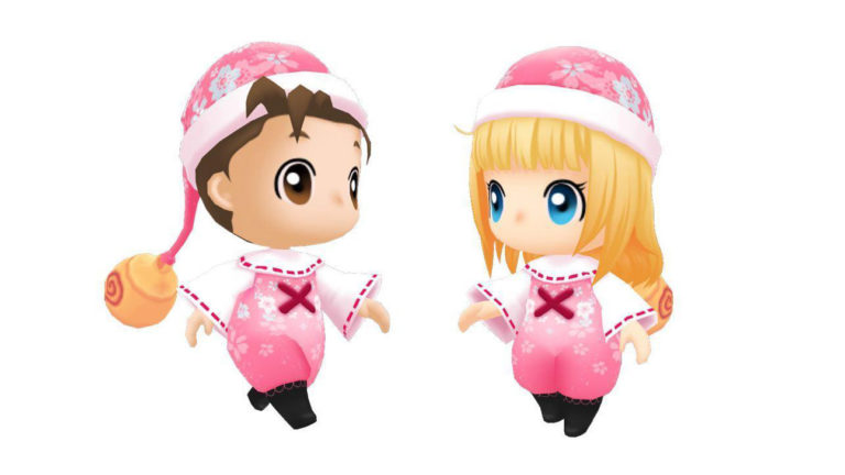 แจกเสื้อผ้าชุดใหม่สีชมพูลายซากุระ ในแพตช์ 1.1.4, Story of Seasons: Friends of Mineral Town (โซนญี่ปุ่น)