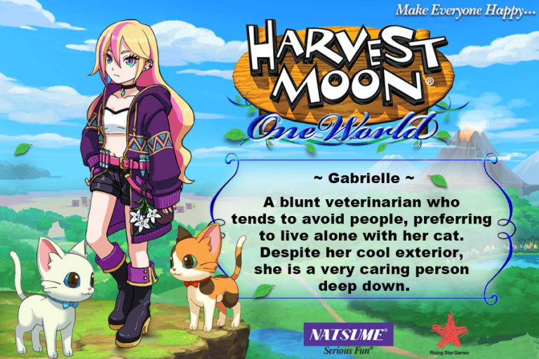 Gabrielle สาวสัตวแพทย์ผู้รักแมว, ตัวละครใหม่ Harvest Moon: One World
