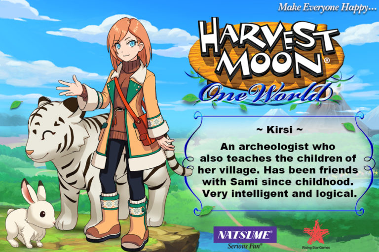 Kirsi สาวนักโบราณคดีแห่ง Harvest Moon: One World