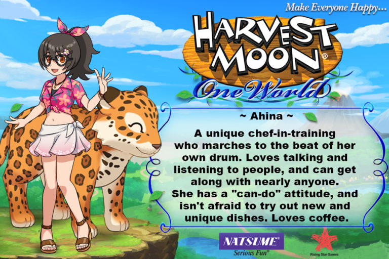 Ahina สาวเชฟฝึกหัดที่ไม่เหมือนใครใน Harvest Moon: One World