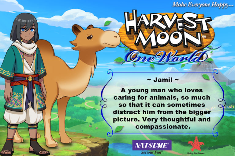 Jamil หนุ่มน้อยผู้รักการดูแลสัตว์จาก Harvest Moon: One World
